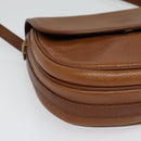 Burberrys Shoulder Bag Leather Brown Gold Auth 134218-10