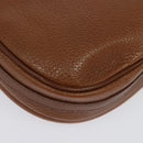 Burberrys Shoulder Bag Leather Brown Gold Auth 134218-12