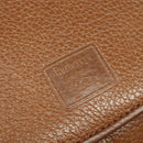 Burberrys Shoulder Bag Leather Brown Gold Auth 134218-14