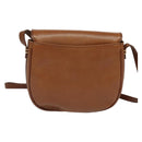 Burberrys Shoulder Bag Leather Brown Gold Auth 134218-3