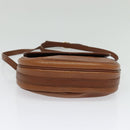 Burberrys Shoulder Bag Leather Brown Gold Auth 134218-9