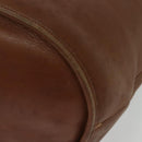 Coach Shoulder Bag Leather Brown Gold Auth 134219-15