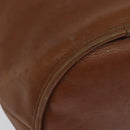 Coach Shoulder Bag Leather Brown Gold Auth 134219-16