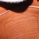 Coach Shoulder Bag Leather Brown Gold Auth 134219-18