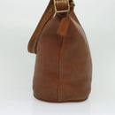 Coach Shoulder Bag Leather Brown Gold Auth 134219-4