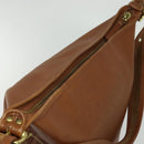 Coach Shoulder Bag Leather Brown Gold Auth 134219-6
