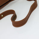 Coach Shoulder Bag Leather Brown Gold Auth 134219-7