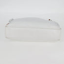 CHANEL Matelasse Chain Shoulder Bag Lamb Skin White CC Auth 134221-6