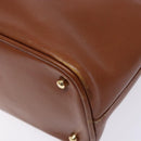 GUCCI Bamboo Hand Bag Leather Brown Gold 000 1186 0289 Auth 134226-12