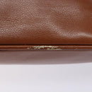 GUCCI Bamboo Hand Bag Leather Brown Gold 000 1186 0289 Auth 134226-14