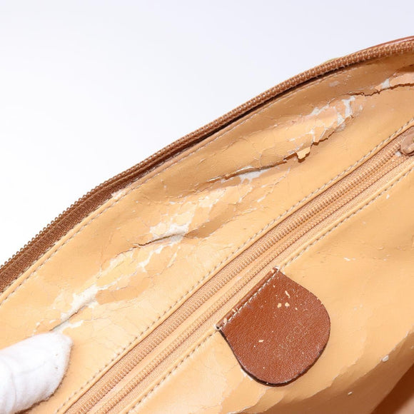 GUCCI Bamboo Hand Bag Leather Brown Gold 000 1186 0289 Auth 134226