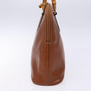 GUCCI Bamboo Hand Bag Leather Brown Gold 000 1186 0289 Auth 134226-5