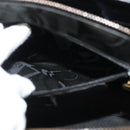 Salvatore Ferragamo Gancini Shoulder Bag Leather Black Gold Auth 134227-23