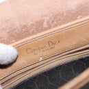 Christian Dior Honeycomb Canvas Shoulder Bag PVC Black Gold Auth 134233-19