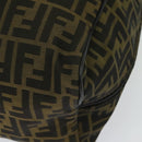 FENDI Zucca Canvas Shoes bag Brown Black Auth 134236-9