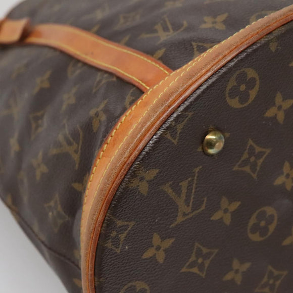 LOUIS VUITTON Monogram Bucket GM Shoulder Bag M42236 LV Auth 134242