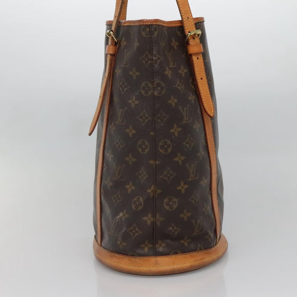 LOUIS VUITTON Monogram Bucket GM Shoulder Bag M42236 LV Auth 134242