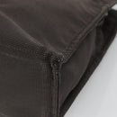 HERMES Her Line MM Hand Bag Canvas Gray Auth 134245-15