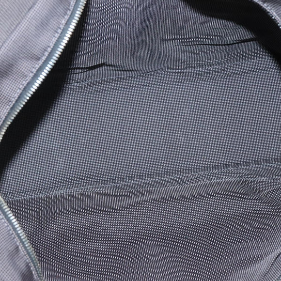 HERMES Her Line MM Hand Bag Canvas Gray Auth 134245