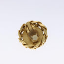 CHANEL COCO Mark Earring metal Gold CC Auth 134251V-7