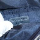 Christian Dior Trotter Canvas Saddle Pouch Navy Gold Auth 134254V-12