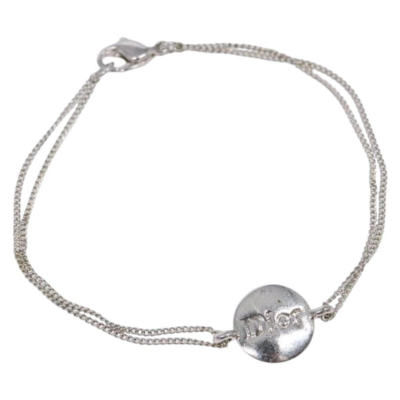 Christian Dior Bracelet metal Silver Auth 134256