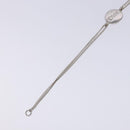 Christian Dior Bracelet metal Silver Auth 134256-4