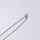 Christian Dior Necklace metal Silver Auth 134257-12