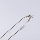 Christian Dior Necklace metal Silver Auth 134257-6