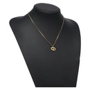 Christian Dior Necklace metal Gold Auth 134259-1