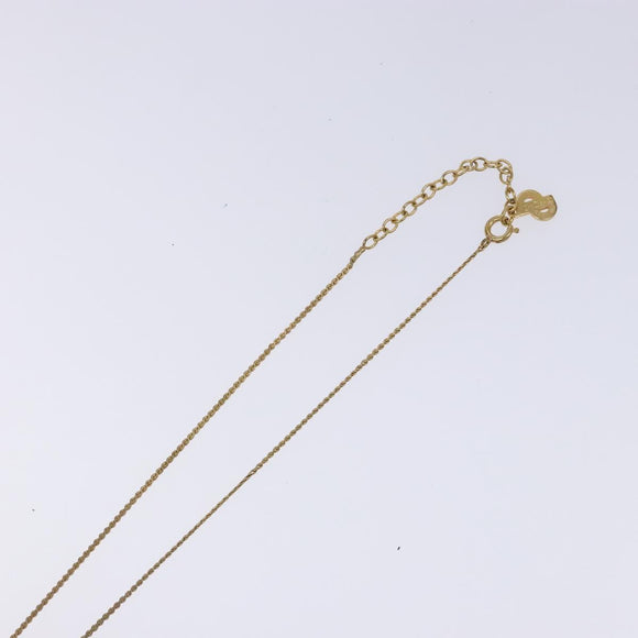 Christian Dior Necklace metal Gold Auth 134259