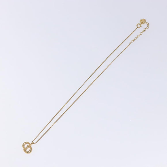 Christian Dior Necklace metal Gold Auth 134259