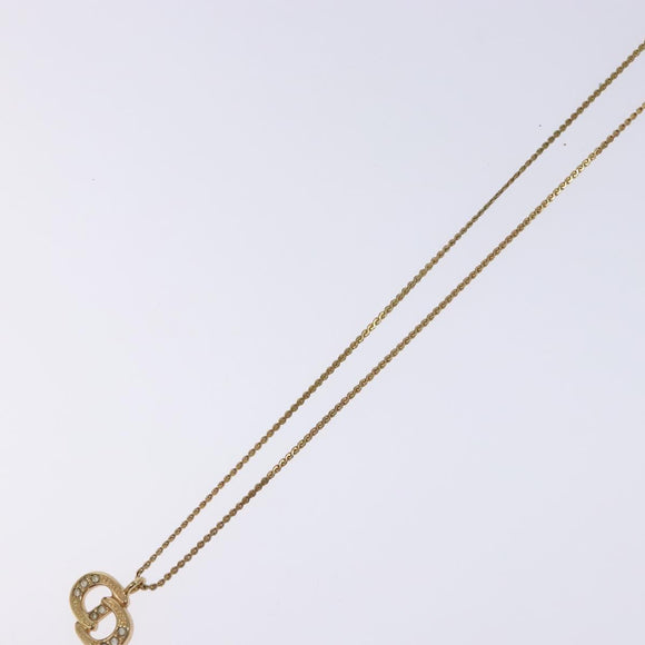 Christian Dior Necklace metal Gold Auth 134259