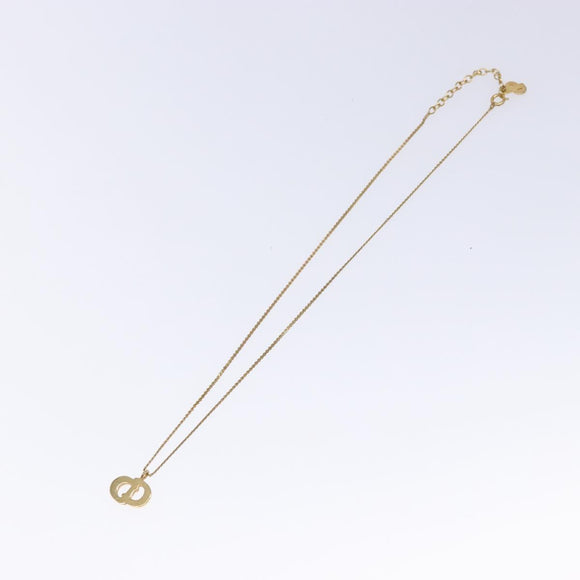 Christian Dior Necklace metal Gold Auth 134259