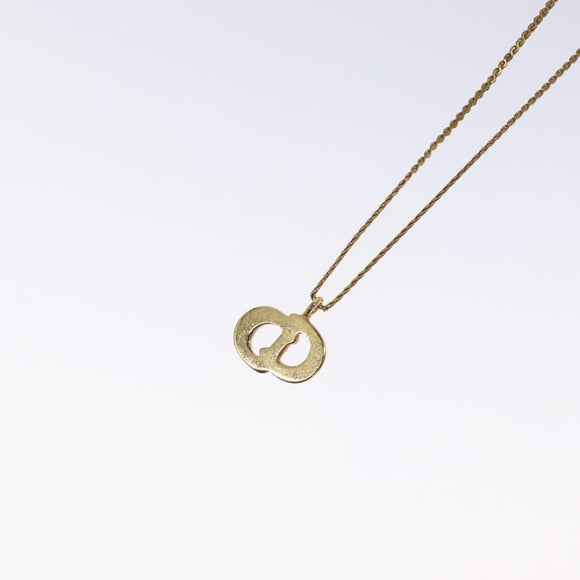 Christian Dior Necklace metal Gold Auth 134259