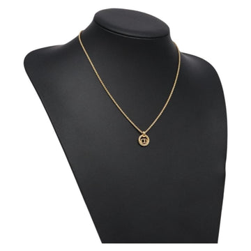 Christian Dior Necklace metal Gold Auth 134260