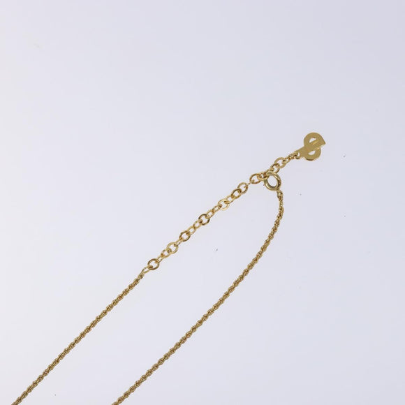 Christian Dior Necklace metal Gold Auth 134260