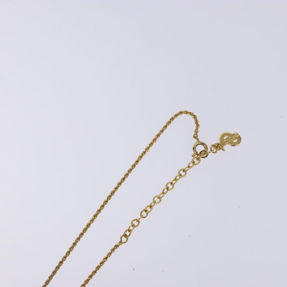 Christian Dior Necklace metal Gold Auth 134260