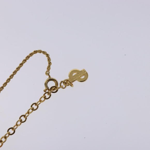 Christian Dior Necklace metal Gold Auth 134260