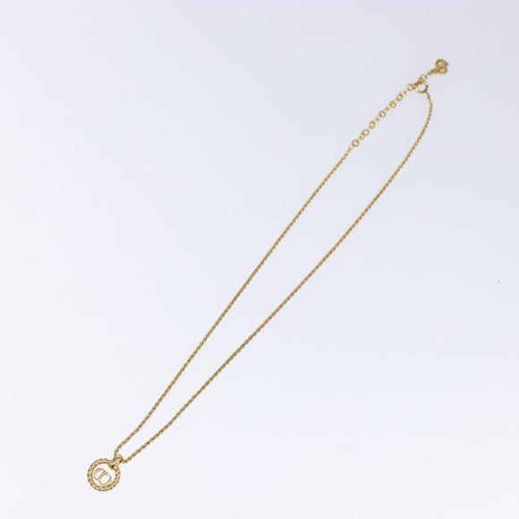 Christian Dior Necklace metal Gold Auth 134260