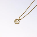 Christian Dior Necklace metal Gold Auth 134260-9