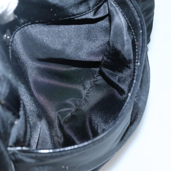 Christian Dior Shoulder Bag Nylon Black Auth 134267