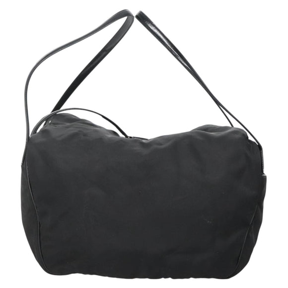 Christian Dior Shoulder Bag Nylon Black Auth 134267