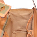 CELINE Macadam Canvas Hand Bag PVC Leather 2way Brown Gold Auth 134331V-22