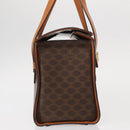 CELINE Macadam Canvas Hand Bag PVC Leather 2way Brown Gold Auth 134331V-4