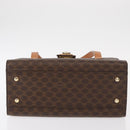 CELINE Macadam Canvas Hand Bag PVC Leather 2way Brown Gold Auth 134331V-5