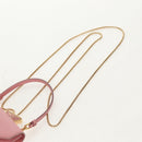 PRADA Chain Shoulder Bag Leather 2way Pink Gold 1BP050 Auth 134332M-15