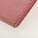 PRADA Chain Shoulder Bag Leather 2way Pink Gold 1BP050 Auth 134332M-21