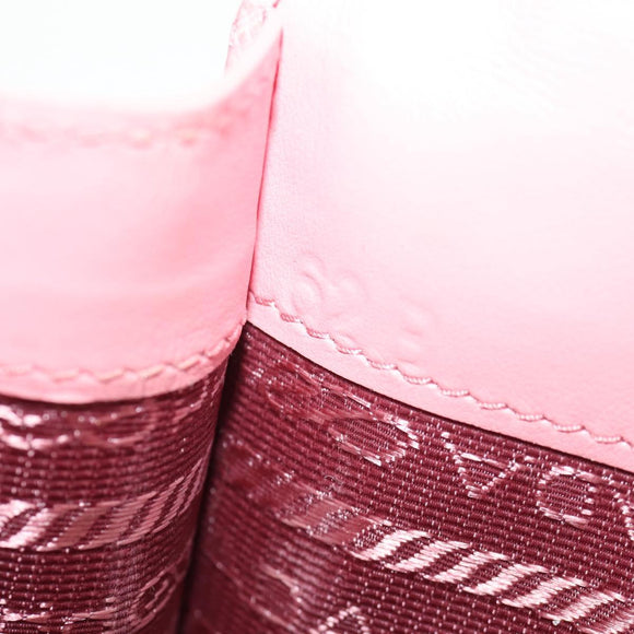 PRADA Chain Shoulder Bag Leather 2way Pink Gold 1BP050 Auth 134332M