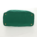 PRADA Tote Bag Nylon Green Gold Auth 134335AM-5